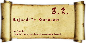 Bajczár Kerecsen névjegykártya